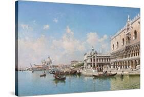 The Doge's Palace and Santa Maria Della Salute, 1896-Federico del Campo-Stretched Canvas