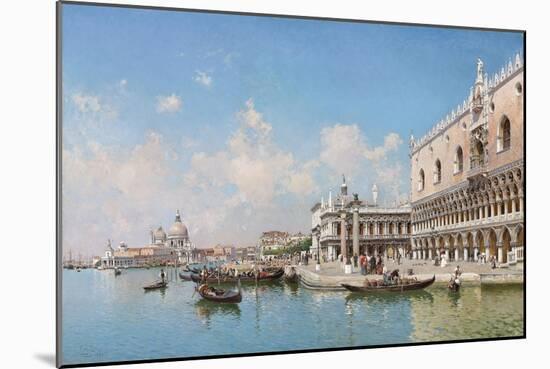 The Doge's Palace and Santa Maria Della Salute, 1896-Federico del Campo-Mounted Giclee Print