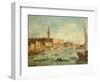 The Doge's Palace and the Molo from the Basin of San Marco, Venice, C.1770-Francesco Guardi-Framed Giclee Print