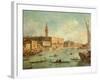 The Doge's Palace and the Molo from the Basin of San Marco, Venice, C.1770-Francesco Guardi-Framed Giclee Print