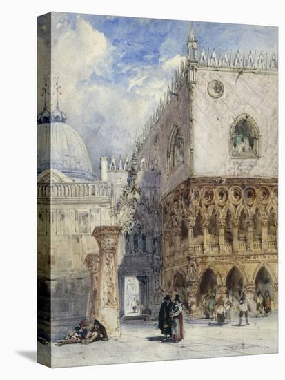 The Doge's Palace and the Piazzetta, Venice-William Callow-Stretched Canvas