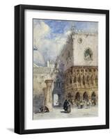 The Doge's Palace and the Piazzetta, Venice-William Callow-Framed Giclee Print
