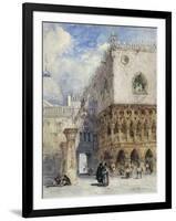 The Doge's Palace and the Piazzetta, Venice-William Callow-Framed Giclee Print