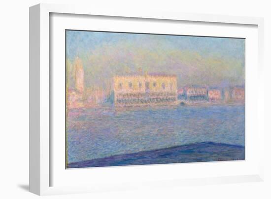The Doge's Palace Seen from San Giorgio Maggiore, 1908-Claude Monet-Framed Giclee Print