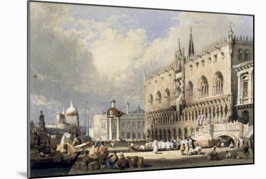 The Doge's Palace, Venice-Samuel Prout-Mounted Giclee Print