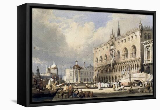 The Doge's Palace, Venice-Samuel Prout-Framed Stretched Canvas