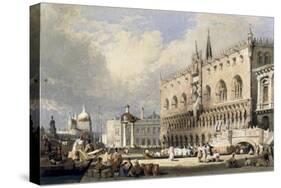 The Doge's Palace, Venice-Samuel Prout-Stretched Canvas