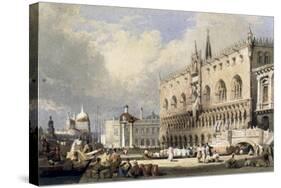 The Doge's Palace, Venice-Samuel Prout-Stretched Canvas