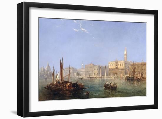The Doges Palace from the Water, 1868-James Edwin Meadows-Framed Giclee Print