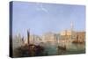 The Doges Palace from the Water, 1868-James Edwin Meadows-Stretched Canvas