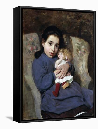 The Doll, 1891-Isidoro Grunhut-Framed Stretched Canvas