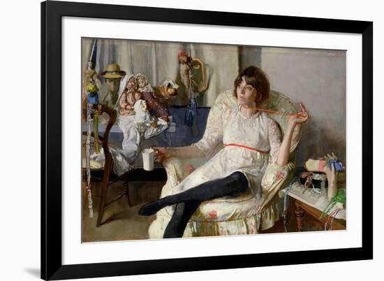 The Doll Girl-John Stanton Ward-Framed Giclee Print