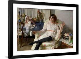 The Doll Girl-John Stanton Ward-Framed Giclee Print