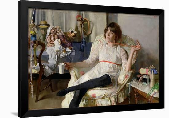 The Doll Girl-John Stanton Ward-Framed Giclee Print