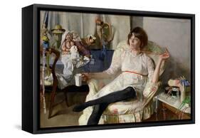 The Doll Girl-John Stanton Ward-Framed Stretched Canvas