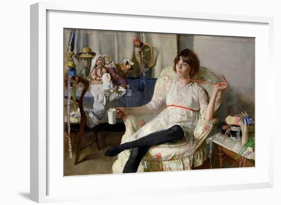 The Doll Girl-John Stanton Ward-Framed Giclee Print