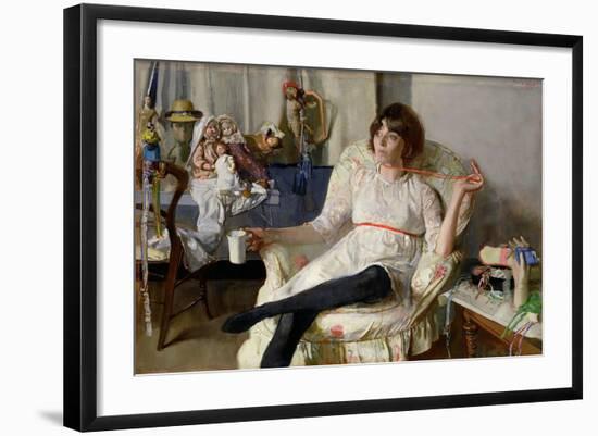 The Doll Girl-John Stanton Ward-Framed Giclee Print