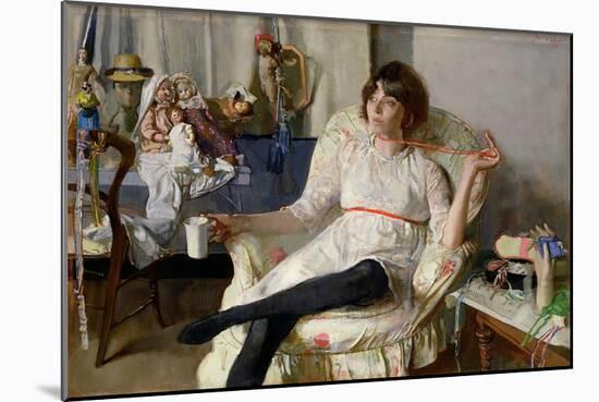 The Doll Girl-John Stanton Ward-Mounted Giclee Print