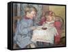 The Doll's Dinner Party, 1905-Georges Lemmen-Framed Stretched Canvas