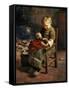 The Doll's Supper-Evert Pieters-Framed Stretched Canvas