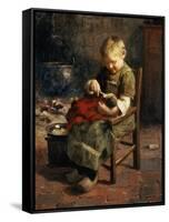 The Doll's Supper-Evert Pieters-Framed Stretched Canvas