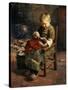 The Doll's Supper-Evert Pieters-Stretched Canvas