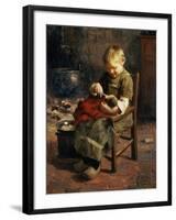 The Doll's Supper-Evert Pieters-Framed Giclee Print