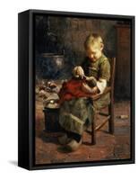 The Doll's Supper-Evert Pieters-Framed Stretched Canvas