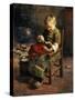 The Doll's Supper-Evert Pieters-Stretched Canvas