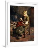 The Doll's Supper-Evert Pieters-Framed Giclee Print