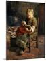 The Doll's Supper-Evert Pieters-Mounted Giclee Print