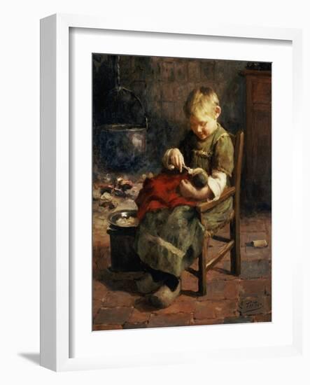 The Doll's Supper-Evert Pieters-Framed Giclee Print