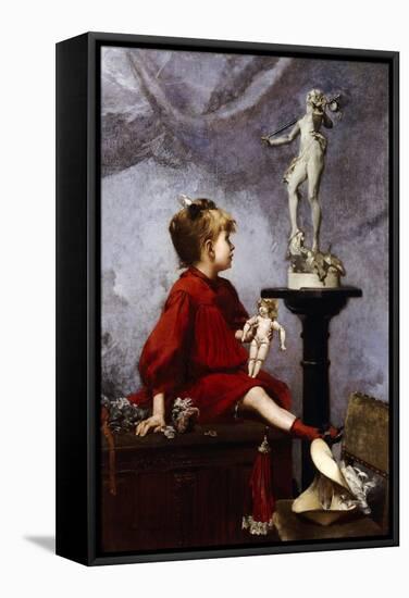 The Doll-Louis Robert Carrier-Belleuse-Framed Stretched Canvas