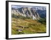The Dolomites in the valley of Val Gardena in South Tyrol, Alto Adige. Italy-Martin Zwick-Framed Photographic Print