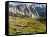 The Dolomites in the valley of Val Gardena in South Tyrol, Alto Adige. Italy-Martin Zwick-Framed Stretched Canvas