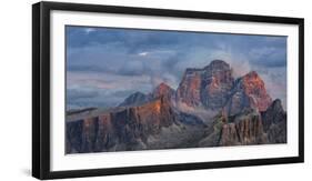 The dolomites in the Veneto. Monte Pelmo, Averau, Italy-Martin Zwick-Framed Photographic Print