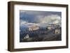 The dolomites in the Veneto. Monte Pelmo, Croda da Lago, Averau, Italy-Martin Zwick-Framed Premium Photographic Print