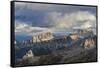 The dolomites in the Veneto. Monte Pelmo, Croda da Lago, Averau, Italy-Martin Zwick-Framed Stretched Canvas