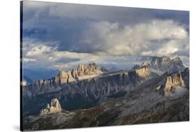 The dolomites in the Veneto. Monte Pelmo, Croda da Lago, Averau, Italy-Martin Zwick-Stretched Canvas
