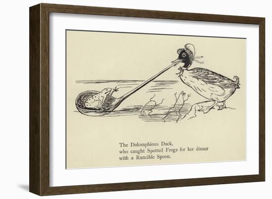 The Dolomphious Duck-Edward Lear-Framed Giclee Print