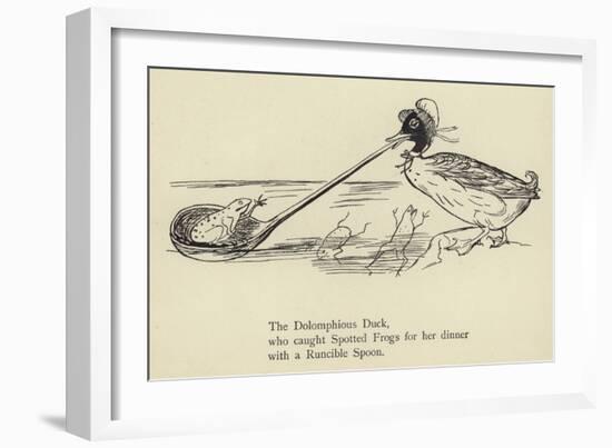 The Dolomphious Duck-Edward Lear-Framed Giclee Print