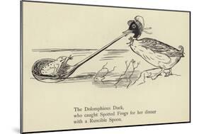 The Dolomphious Duck-Edward Lear-Mounted Giclee Print