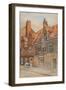 The Dolphin House, Low Friar Street, Newcastle Upon Tyne (Bodycolour, Pencil and W/C on Paper)-John Atlantic Stephenson-Framed Giclee Print
