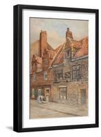 The Dolphin House, Low Friar Street, Newcastle Upon Tyne (Bodycolour, Pencil and W/C on Paper)-John Atlantic Stephenson-Framed Giclee Print