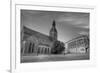 The Dom Cathedral - Famous Protestant Cathedral in Riga, Latvia (Black & White).-rglinsky-Framed Photographic Print