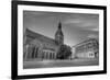 The Dom Cathedral - Famous Protestant Cathedral in Riga, Latvia (Black & White).-rglinsky-Framed Photographic Print