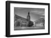 The Dom Cathedral - Famous Protestant Cathedral in Riga, Latvia (Black & White).-rglinsky-Framed Photographic Print