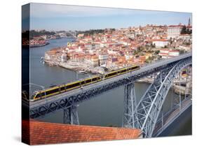 The Dom Luis 1 Bridge over River Douro, Porto (Oporto), Portugal-Adina Tovy-Stretched Canvas