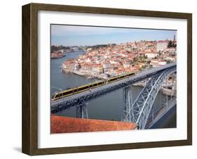 The Dom Luis 1 Bridge over River Douro, Porto (Oporto), Portugal-Adina Tovy-Framed Photographic Print