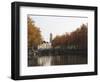 The Dom Tower and Canal Waterway on a Sunny Autumn Day, Utrecht, Utrecht Province, Netherlands, Eur-Stuart Forster-Framed Photographic Print